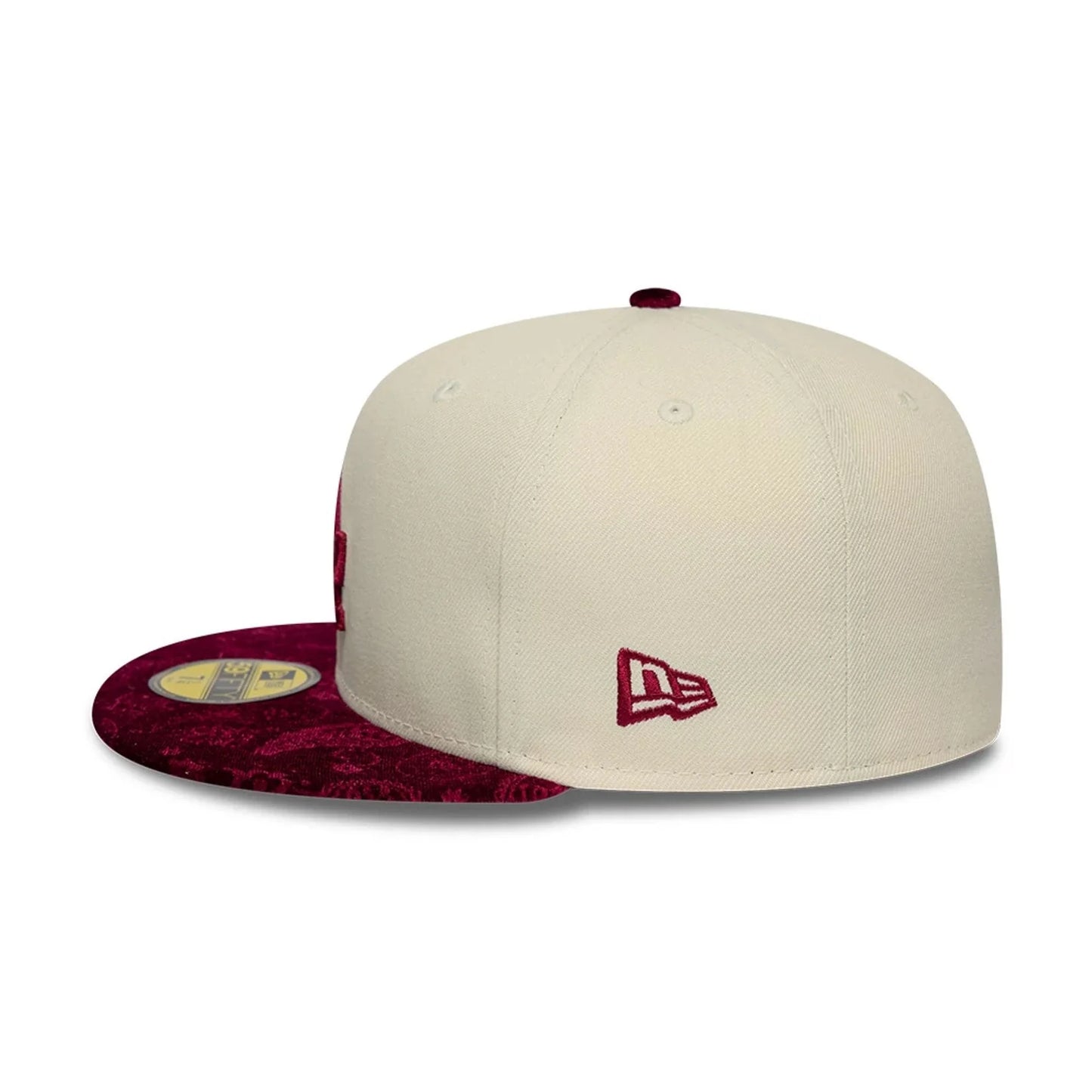 NEW ERA LA Dodgers MLB Paisley Visor Cream 59FIFTY Fitted Cap