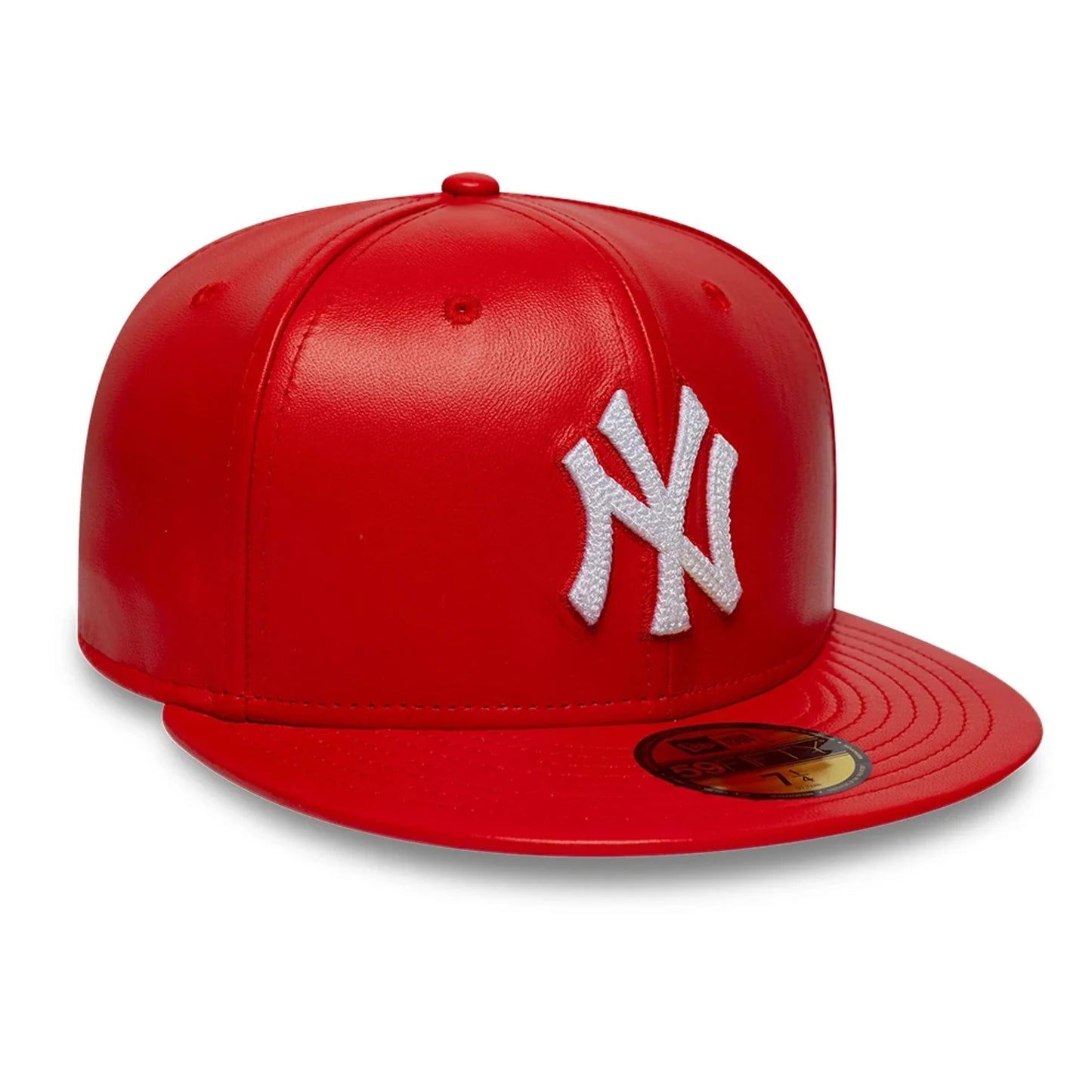 NEW ERA New York Yankees MLB Leather Red 59FIFTY Fitted Cap