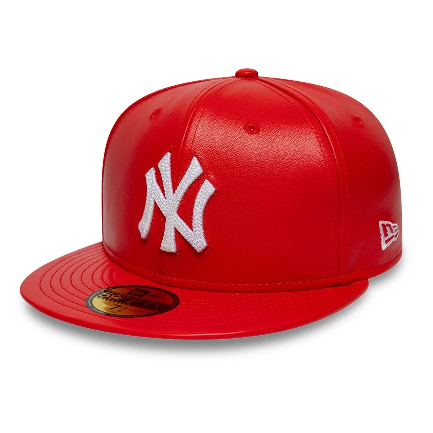NEW ERA New York Yankees MLB Leather Red 59FIFTY Fitted Cap