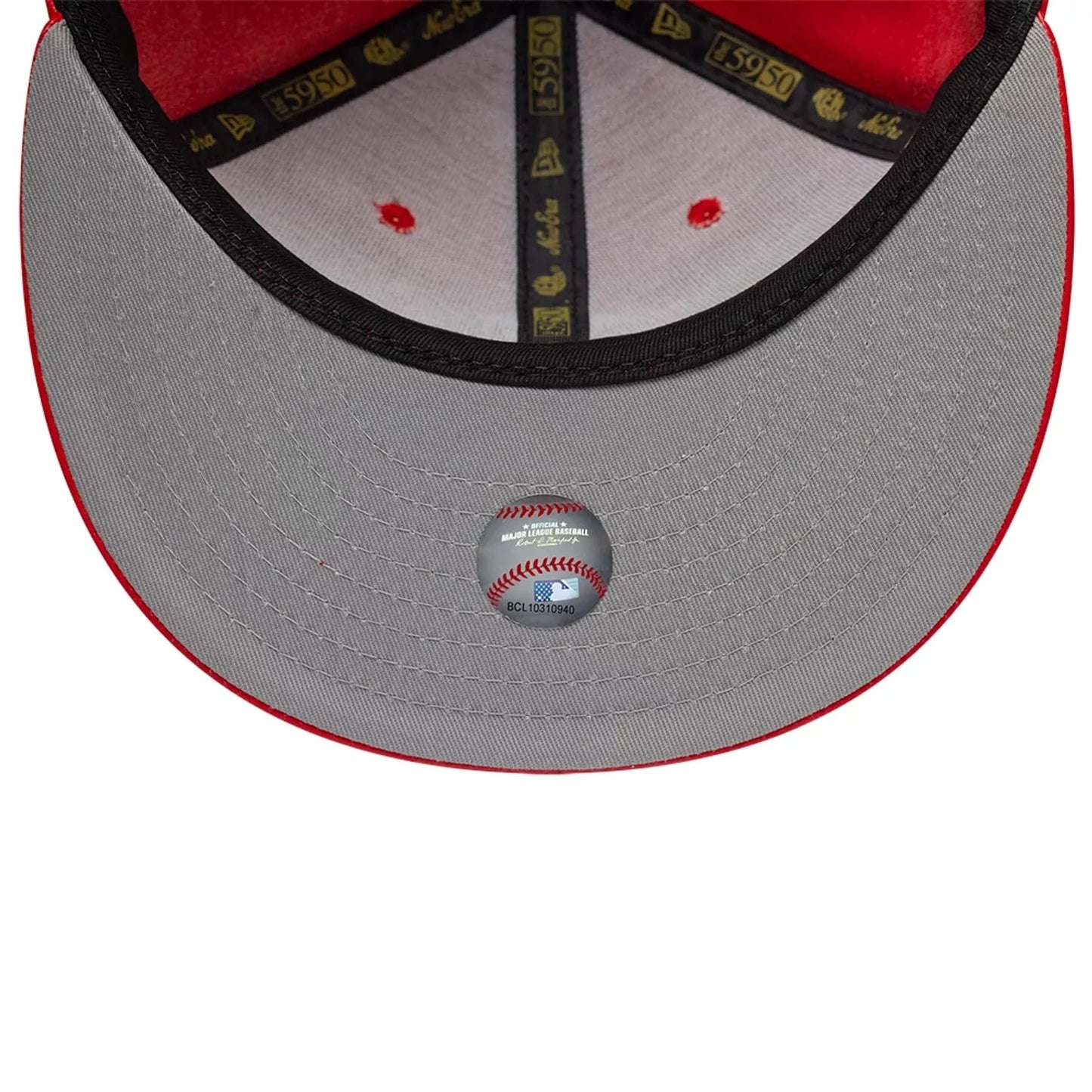 NEW ERA New York Yankees MLB Leather Red 59FIFTY Fitted Cap