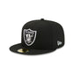 NEW ERA Las Vegas Raiders NFL Official Team Colours Black 59FIFTY Fitted Cap