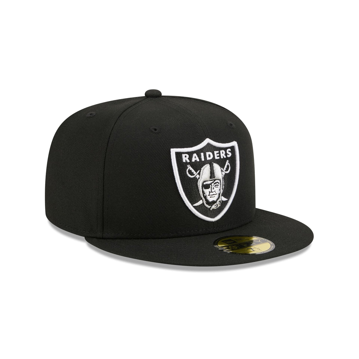NEW ERA Las Vegas Raiders NFL Official Team Colours Black 59FIFTY Fitted Cap