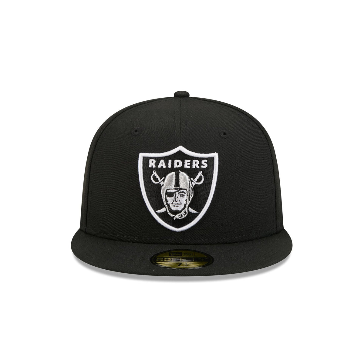 NEW ERA Las Vegas Raiders NFL Official Team Colours Black 59FIFTY Fitted Cap