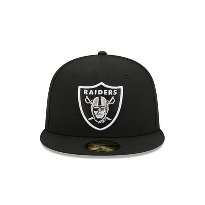 NEW ERA Las Vegas Raiders NFL Official Team Colours Black 59FIFTY Fitted Cap
