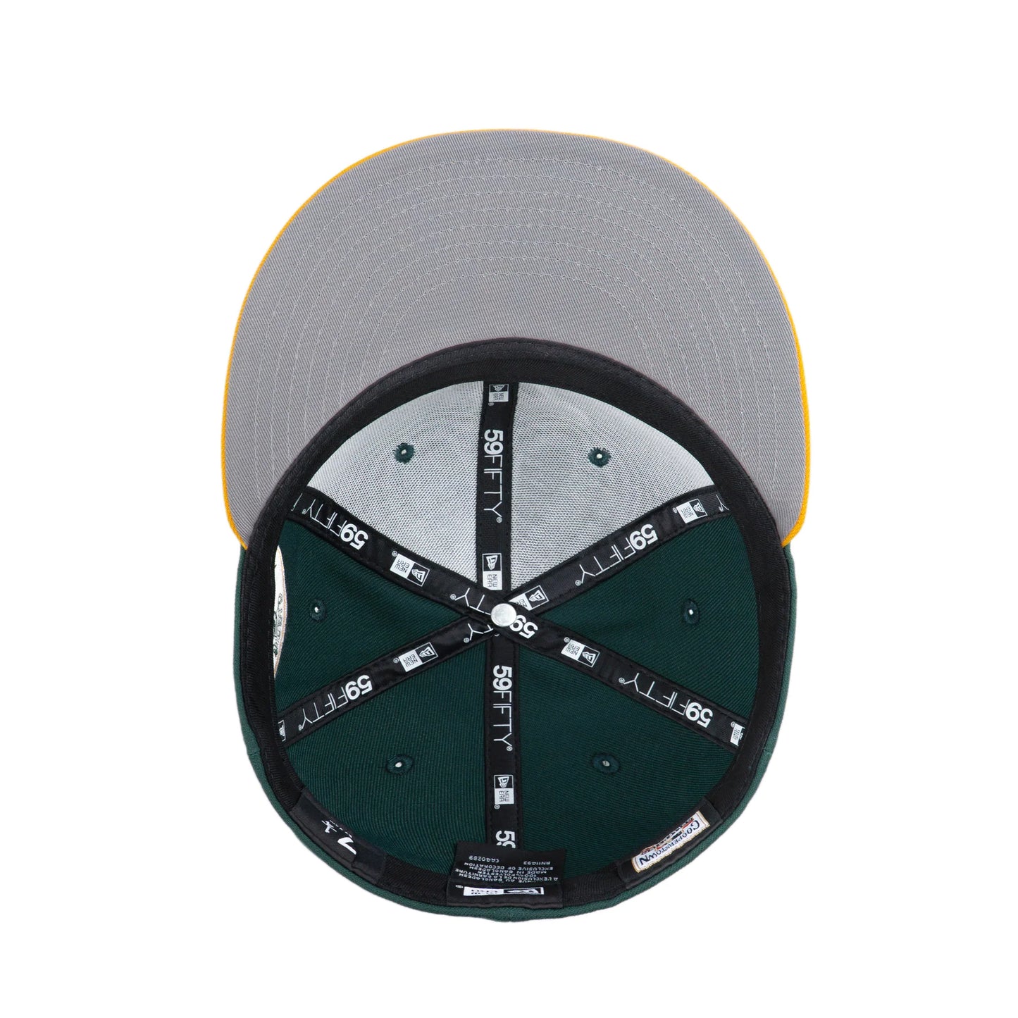 NEW ERA Oakland Athletics MLB Upside Down Dark Green 59FIFTY Fitted Cap