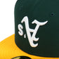 NEW ERA Oakland Athletics MLB Upside Down Dark Green 59FIFTY Fitted Cap