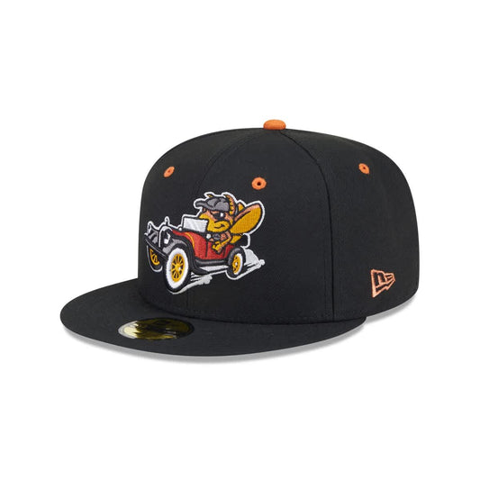 New Era Winston-Salem Dash Black Theme Nights 59FIFTY Fitted Hat