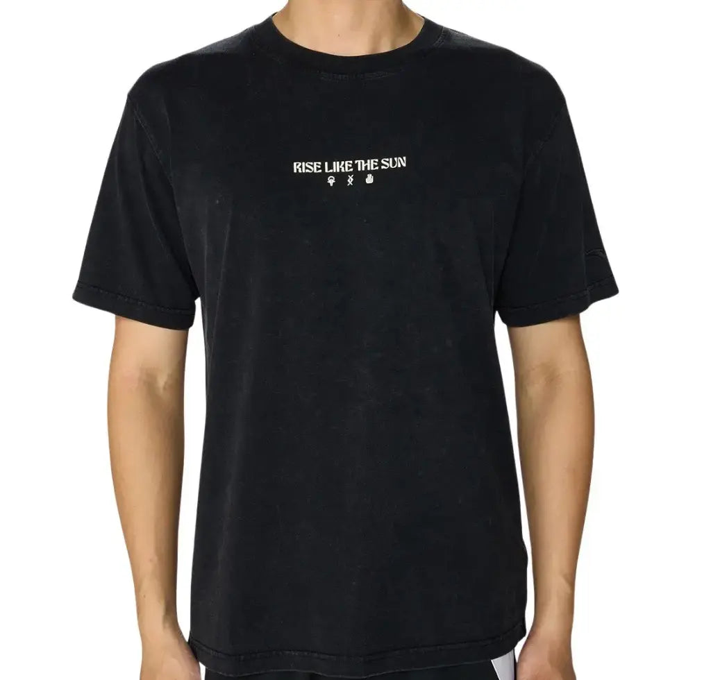 ANTA KAI Rise Like The Sun Washed Black T-Shirt