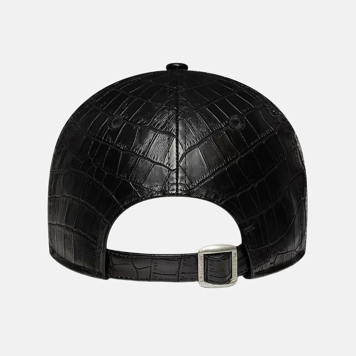 NEW ERA  Womens 9FORTY NY YANKEES CROC Black Croc Embossed Faux Leather Cap