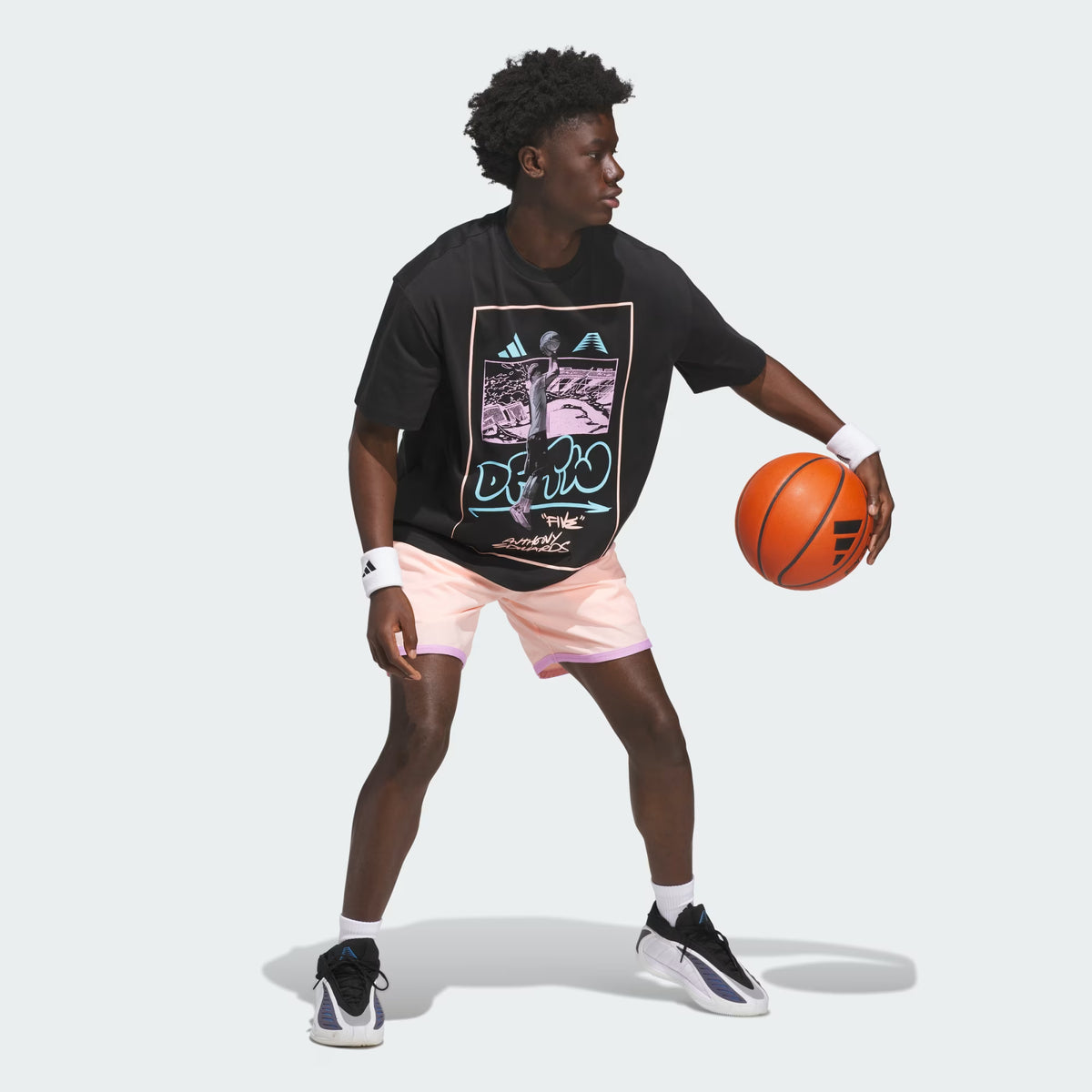 ADIDAS ANTHONY EDWARDS DFTW ANIME TEE