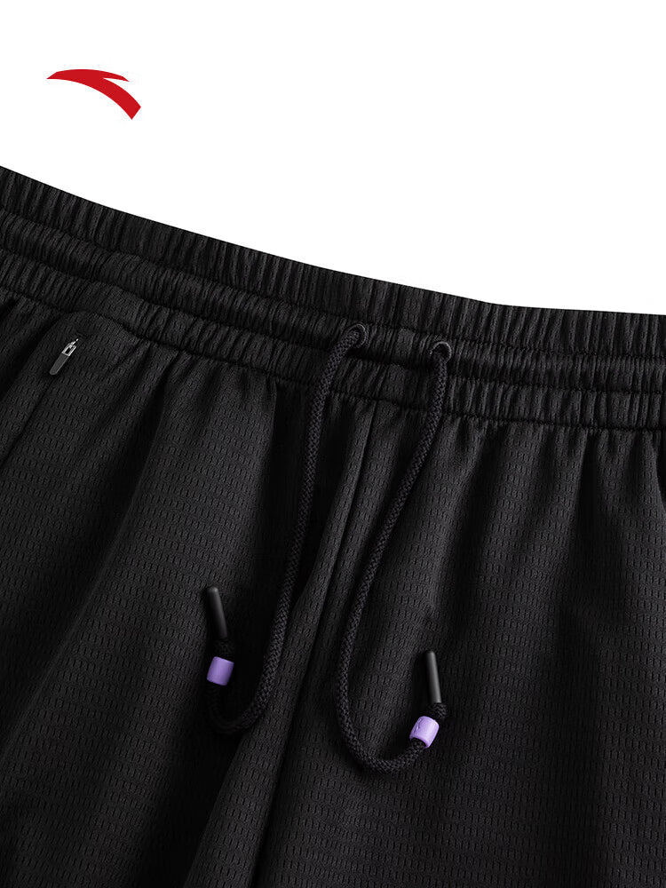 ANTA KAI Black Knit Game Shorts