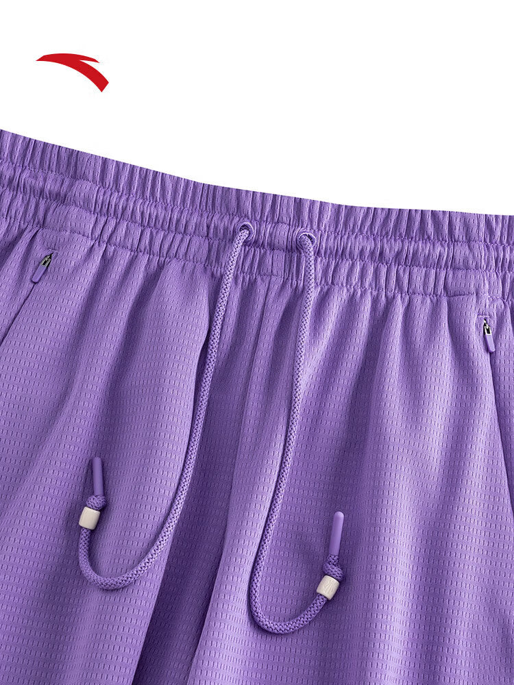 ANTA KAI Purple Knit Game Shorts