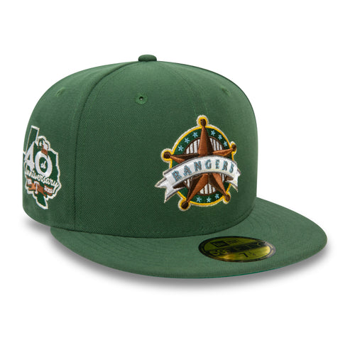 NEW ERA Texas Rangers MLB Cooperstown Dark Green 59FIFTY Fitted Cap