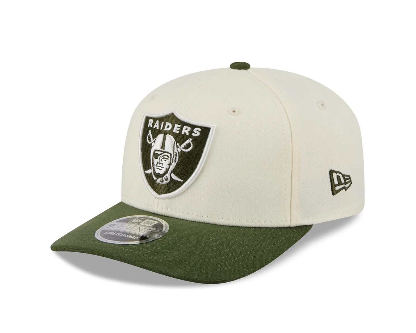 NEW ERA Las Vegas Raiders NFL Rifle Green 9SEVENTY Stretch Snap Adjustable Cap
