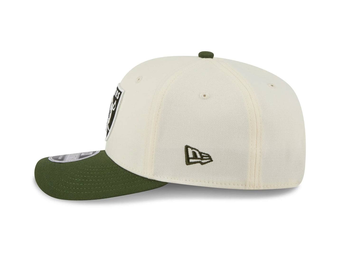NEW ERA Las Vegas Raiders NFL Rifle Green 9SEVENTY Stretch Snap Adjustable Cap