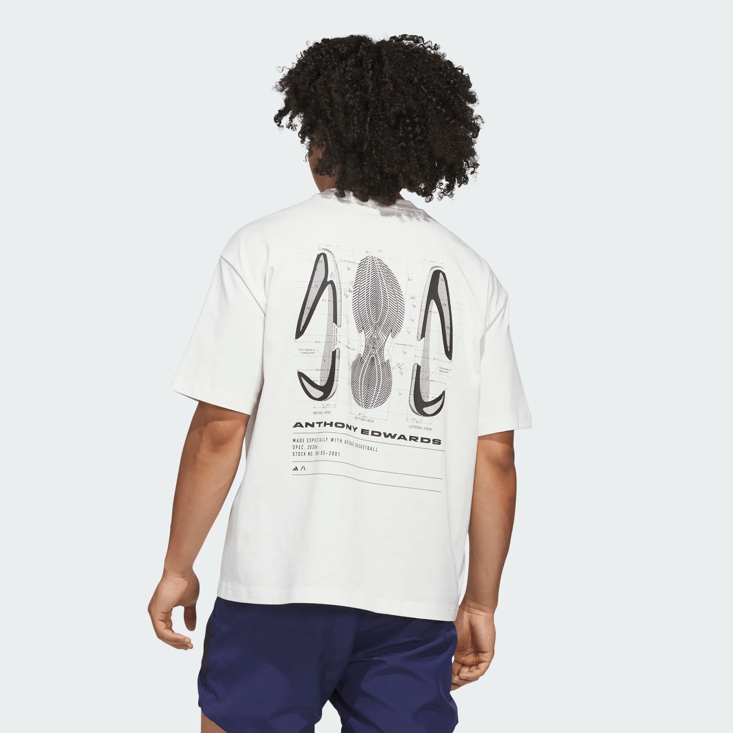 ADIDAS ANTED GFX TEE 3 Anthony Edwards
