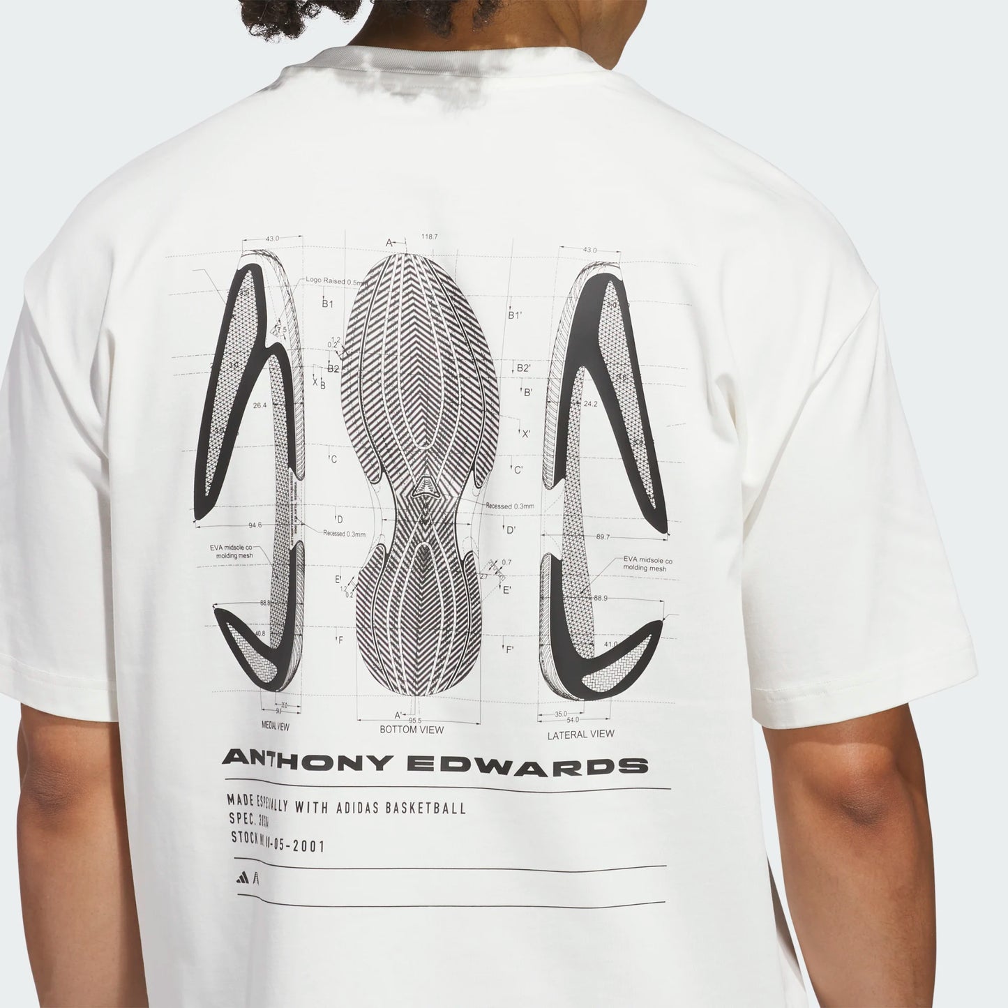 ADIDAS ANTED GFX TEE 3 Anthony Edwards