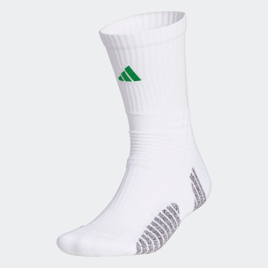 ADIDAS Select Basketball Socks (White/Green)