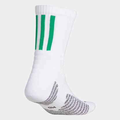ADIDAS Select Basketball Socks (White/Green)