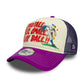 NEW ERA NE Graphic Trucker Adjustable Cap STAND TALL Beige Lila
