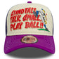 NEW ERA NE Graphic Trucker Adjustable Cap STAND TALL Beige Lila