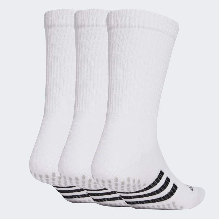 ADIDAS Performance Cushioned Crew Grip Socks 3-Pairs Pack