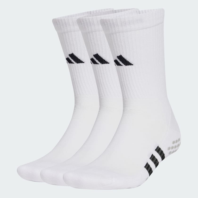 ADIDAS Performance Cushioned Crew Grip Socks 3-Pairs Pack