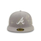 NEW ERA Atlanta Braves MLB Zodiac Grey 59FIFTY Fitted Cap