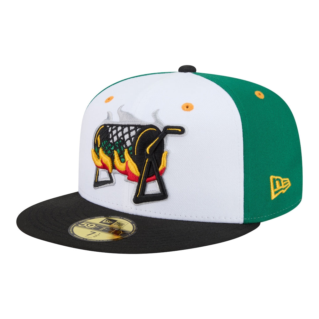 New Era Albuquerque Isotopes White/Black Minor League Theme Nights 59FIFTY Fitted Hat