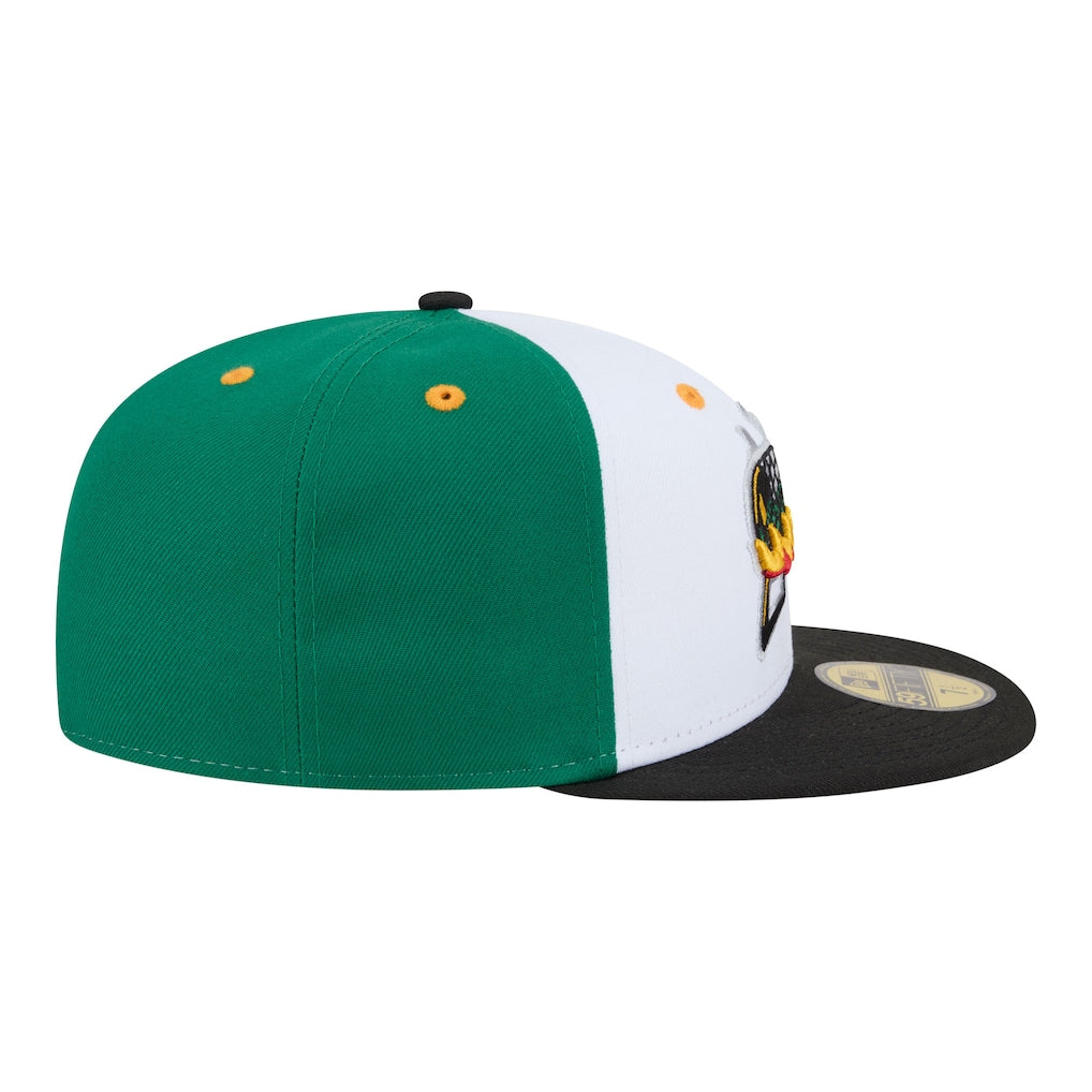 New Era Albuquerque Isotopes White/Black Minor League Theme Nights 59FIFTY Fitted Hat