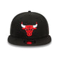 NEW ERA Chicago Bulls NBA Rear Logo Black 9FIFTY Snapback Cap