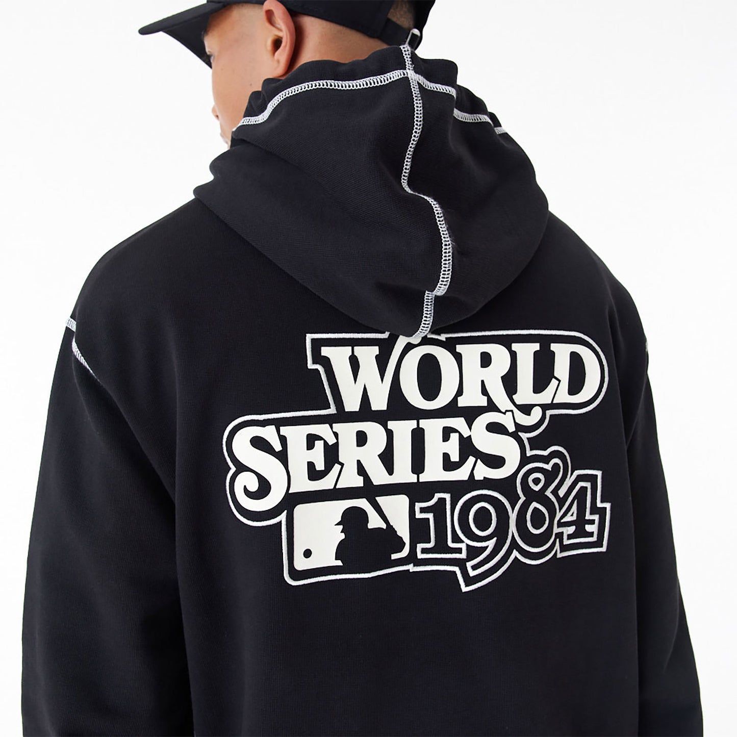 NEW ERA Detroit Tigers MLB World Series Black Oversized Pullover Hoodie