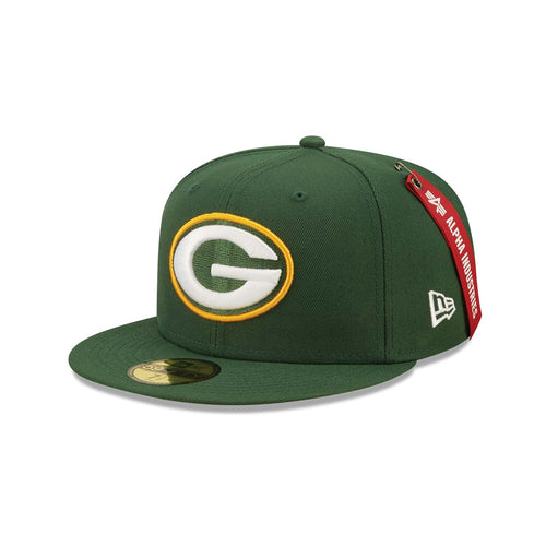 NEW ERA Green Bay Packers x Alpha Industries Green 59FIFTY Fitted Cap