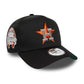NEW ERA Houston Astros World Series Patch Black 9FORTY E-Frame Adjustable Cap