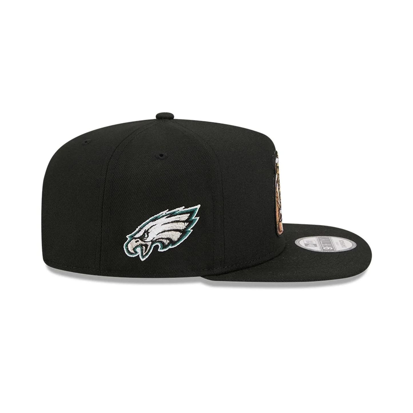 NEW ERA Philadelphia Eagles NFL Ring Black 9FIFTY A-Frame Snapback Adjustable Cap