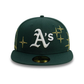 NEW ERA Oakland Athletics MLB Zodiac Dark Green 59FIFTY Fitted Cap