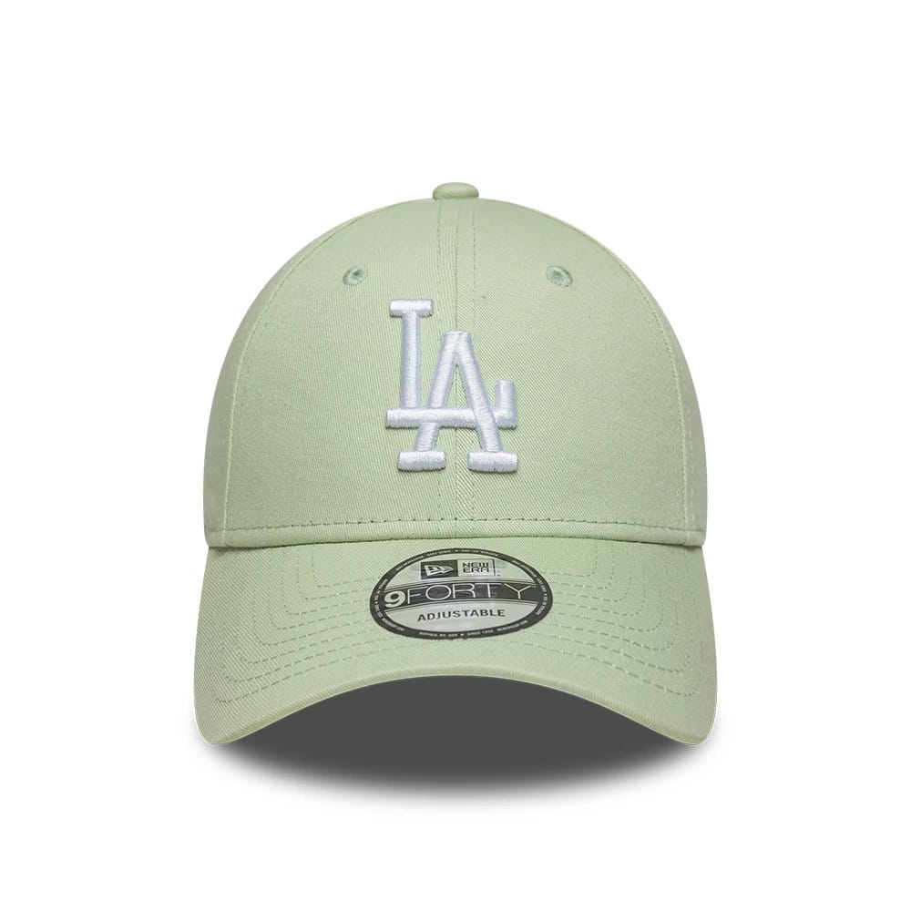 NEW ERA LA Dodgers MLB League Essential Pastel Green 9FORTY Adjustable Cap