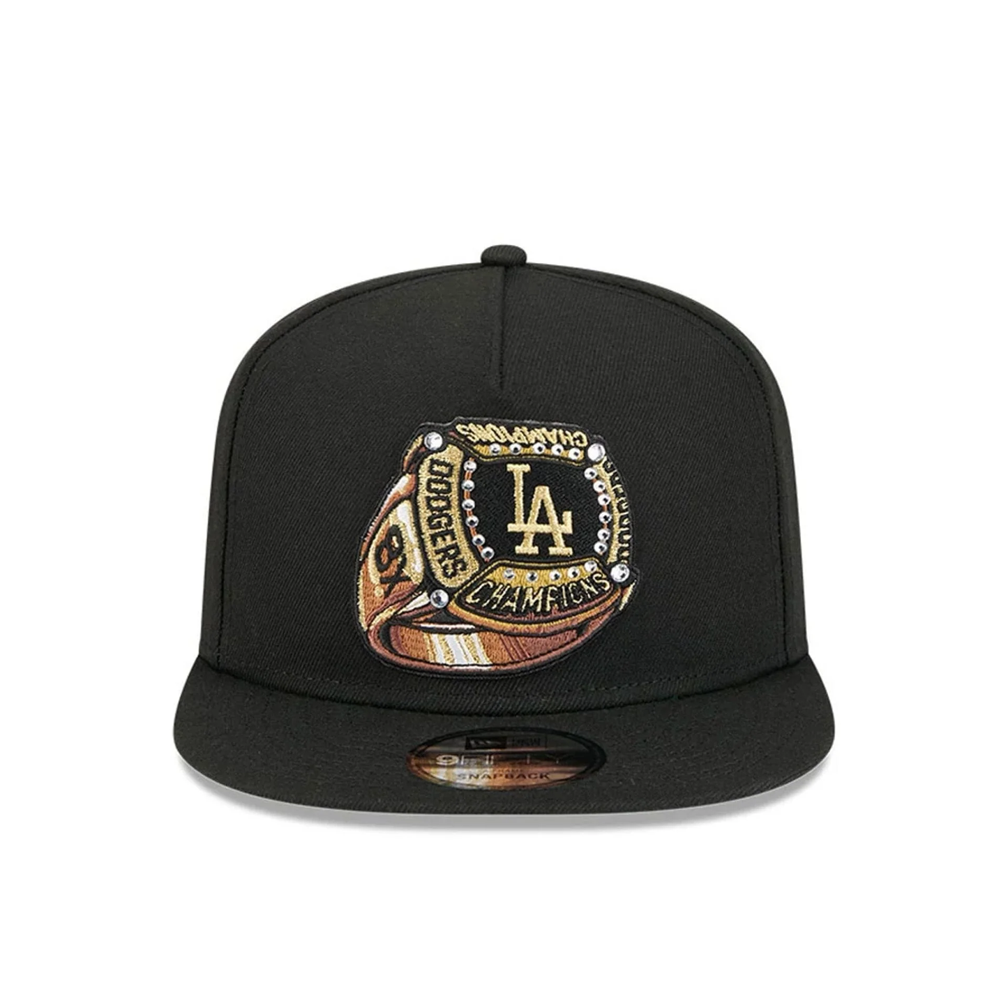 NEW ERA LA Dodgers MLB Ring Black 9FIFTY A-Frame Snapback Adjustable Cap