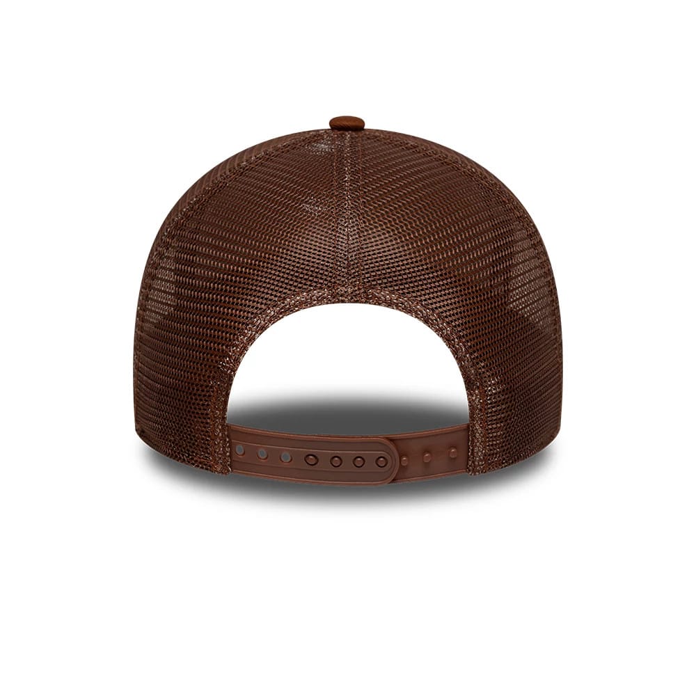 NEW ERA New York Yankees MLB Outline Brown 9FORTY E-Frame Trucker Adjustable Cap