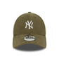 NEW ERA New York Yankees MLB Soft Cord Dark Green 9FORTY Adjustable Cap