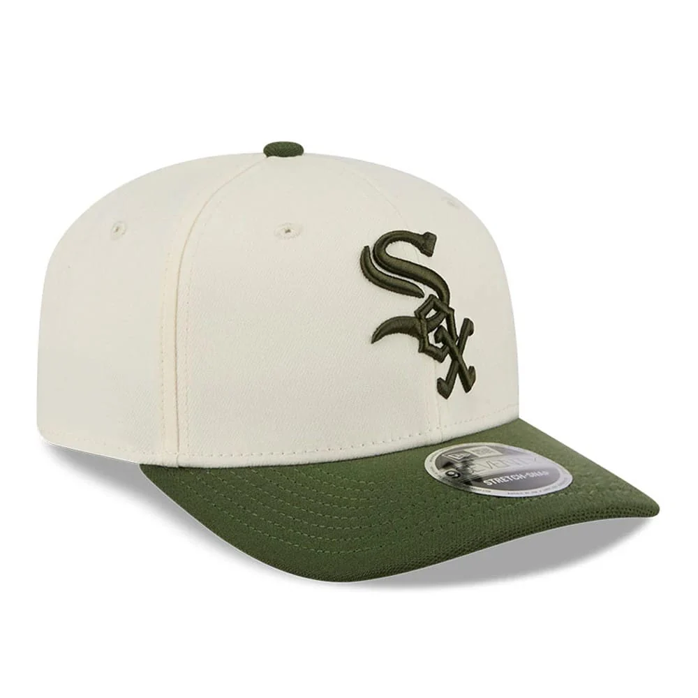 NEW ERA White Sox MLB Rifle Green 9SEVENTY Stretch Snap Adjustable Cap