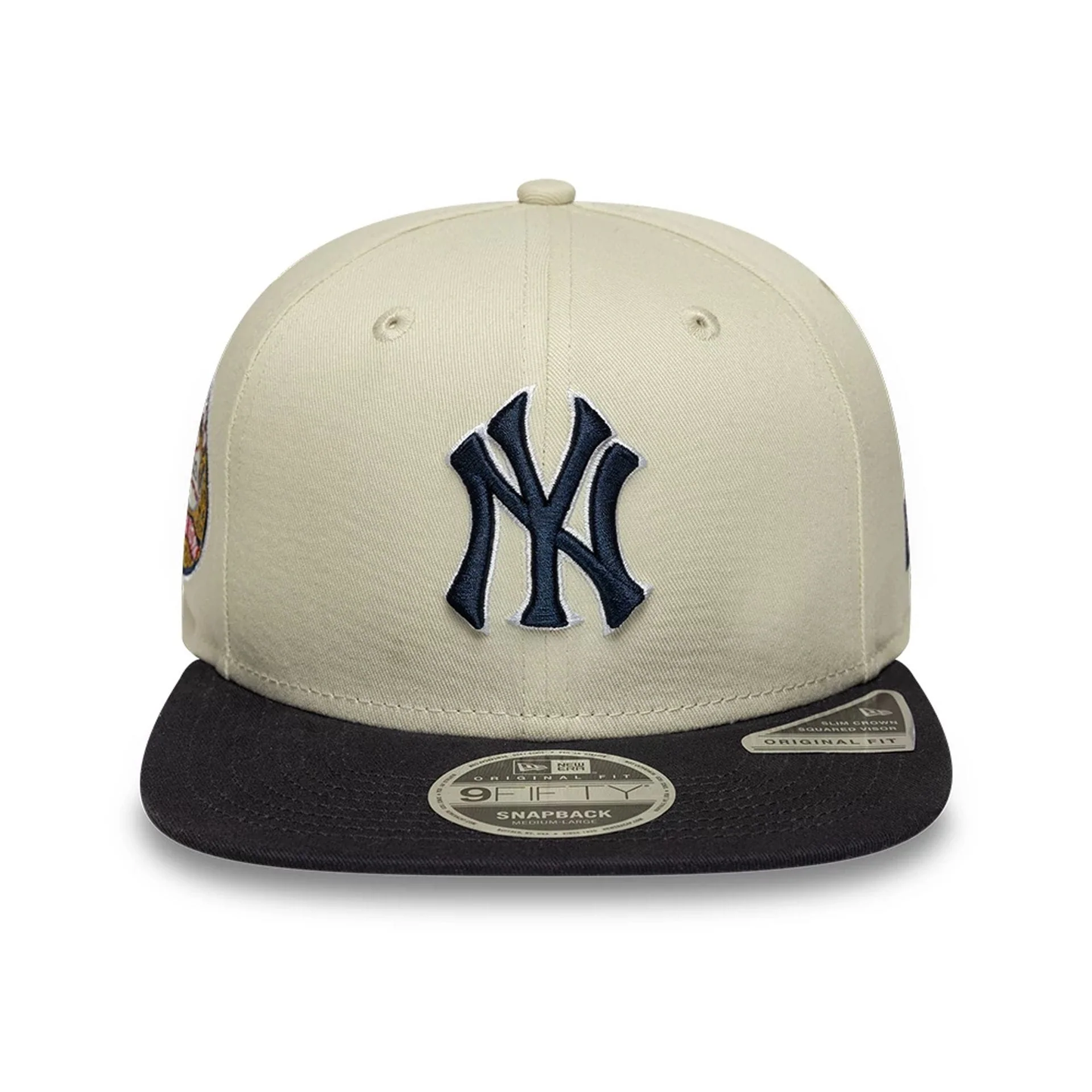 NEW ERA New York Yankees MLB World Series Patch Light Beige 9FIFTY Snapback Adjustable Cap