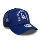 NEW ERA LA Dodgers MLB Script Dark Blue 9FORTY A-Frame Trucker Adjustable Cap