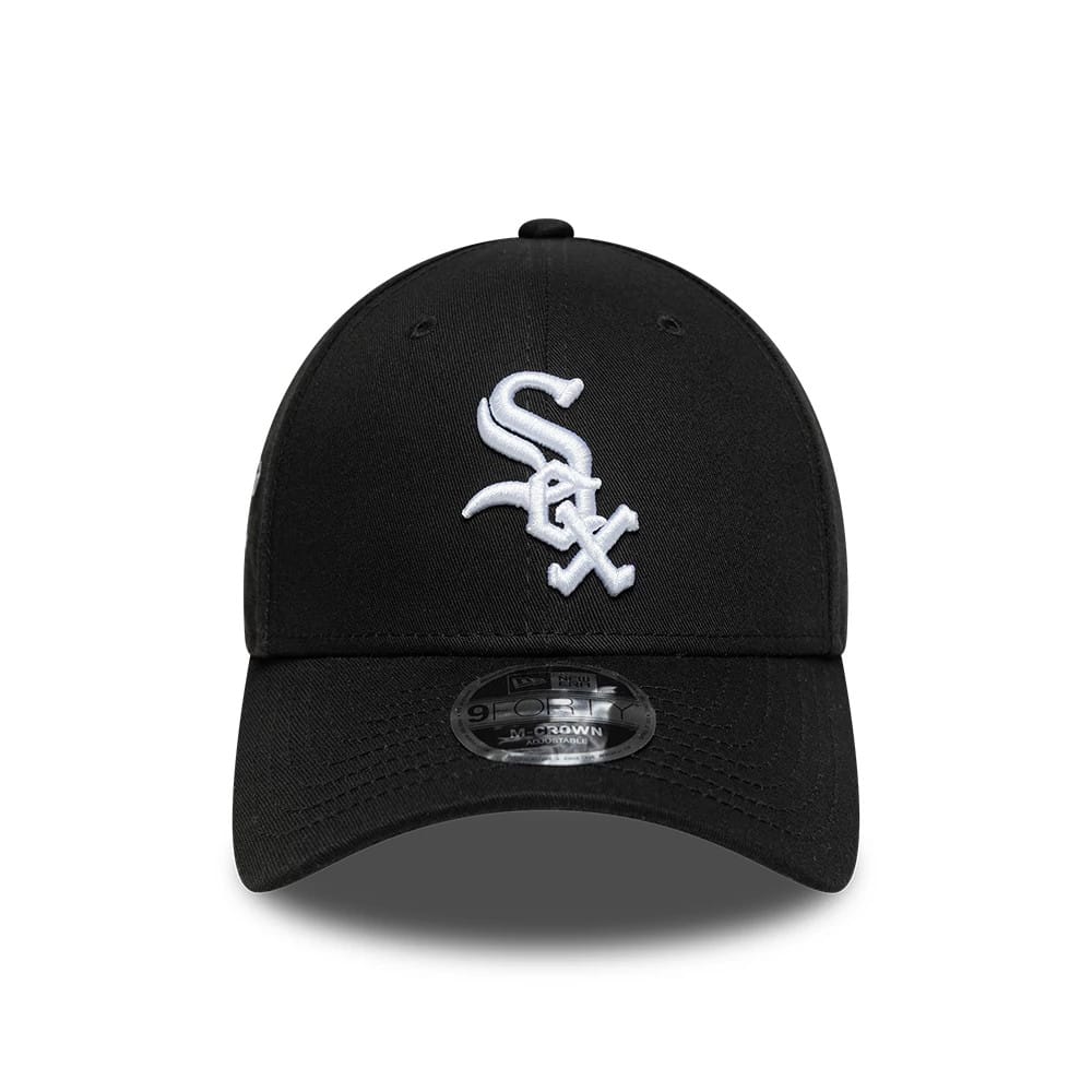 NEW ERA Chicago White Sox MLB Side Script Black 9FORTY M-Crown Adjustable Cap