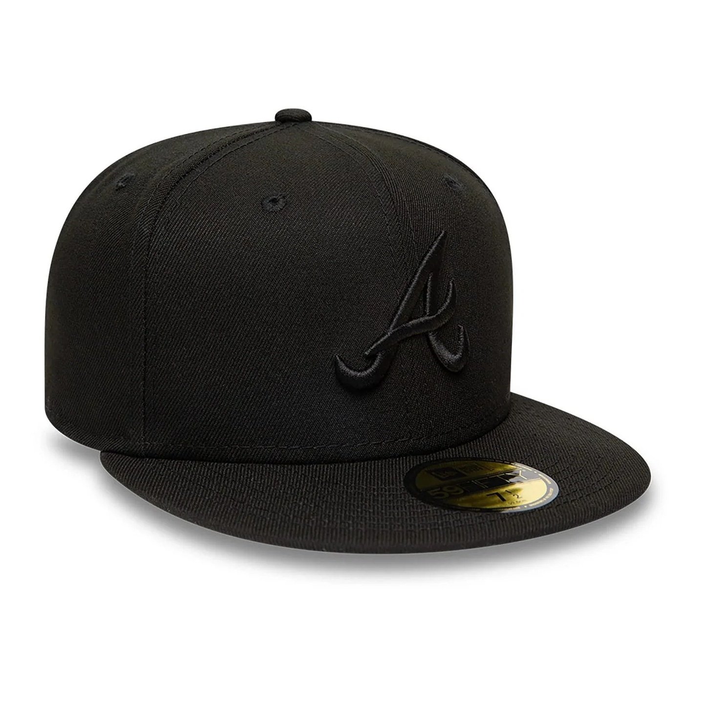 NEW ERA Atlanta Braves MLB Black on Black 59FIFTY Fitted Cap