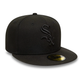 NEW ERA Chicago White Sox MLB Black on Black 59FIFTY Fitted Cap