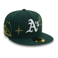 NEW ERA Oakland Athletics MLB Zodiac Dark Green 59FIFTY Fitted Cap