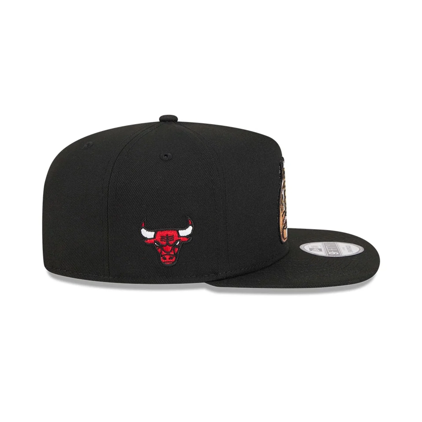 NEW ERA Chicago Bulls NBA Ring Black 9FIFTY A-Frame Snapback Adjustable Cap