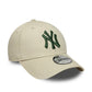 NEW ERA New York Yankees MLB League Essential Cream 9FORTY Adjustable Cap