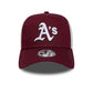NEW ERA Athletics MLB League Essential Dark Red 9FORTY A-Frame Trucker Adjustable Cap